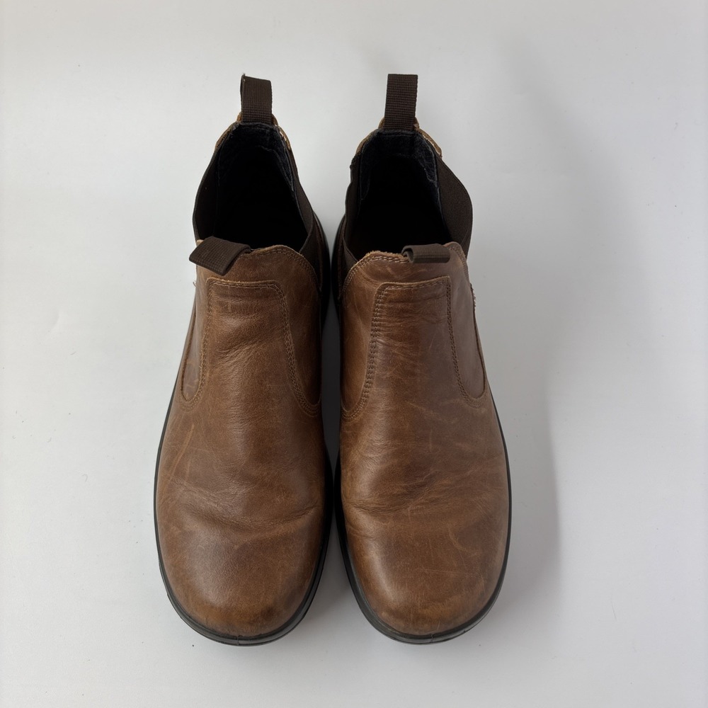 Naot Ankle Boot Brown Leather Chelsea Flint Slip On Pull Tabs Comfort - Picture 7 of 12